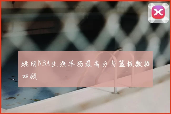 姚明NBA生涯单场最高分与篮板数据回顾